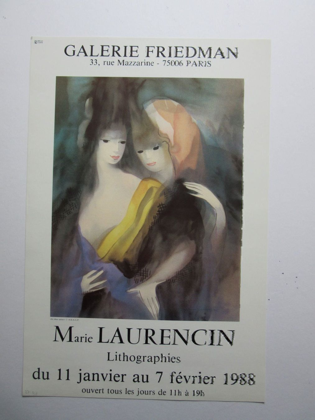 Foto & Immagini: MARIE LAURENCIN ORIGINALPLAKAT – Usato da Gersau venduto da grafik-kunst