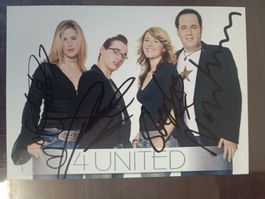 4 United / Daniel Kübelböck DSDS - signierte Autogrammkarte