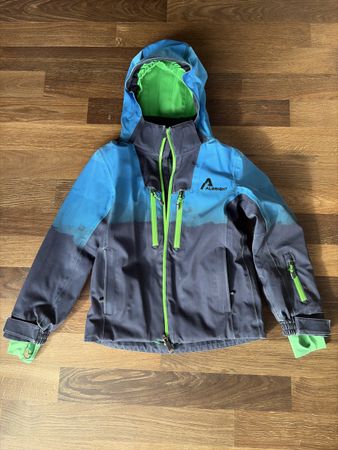 Albright Kinder Skijacke blau grün Gr. 128
