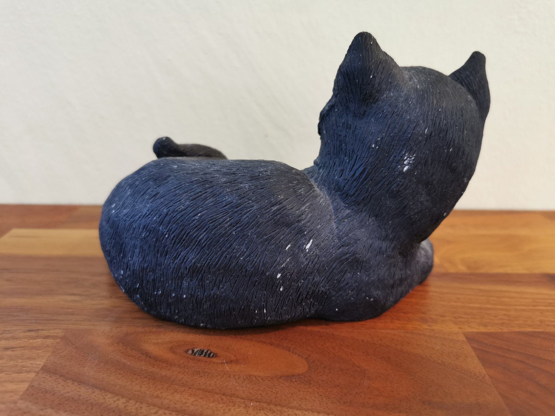 Statuette: Liegende Figur Katze / Katzenfigur schwarz – Usato da Boniswil venduto da Totomat-Lady2 3
