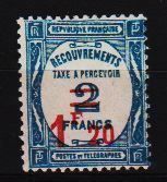 Frankreich, Mi 62* Porto mit Falz