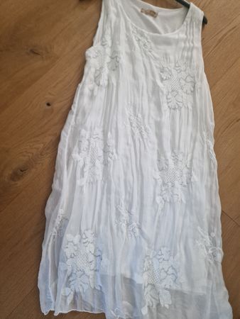 Wunderschönes Sommerkleid, weiss, Gr. L luftig leicht