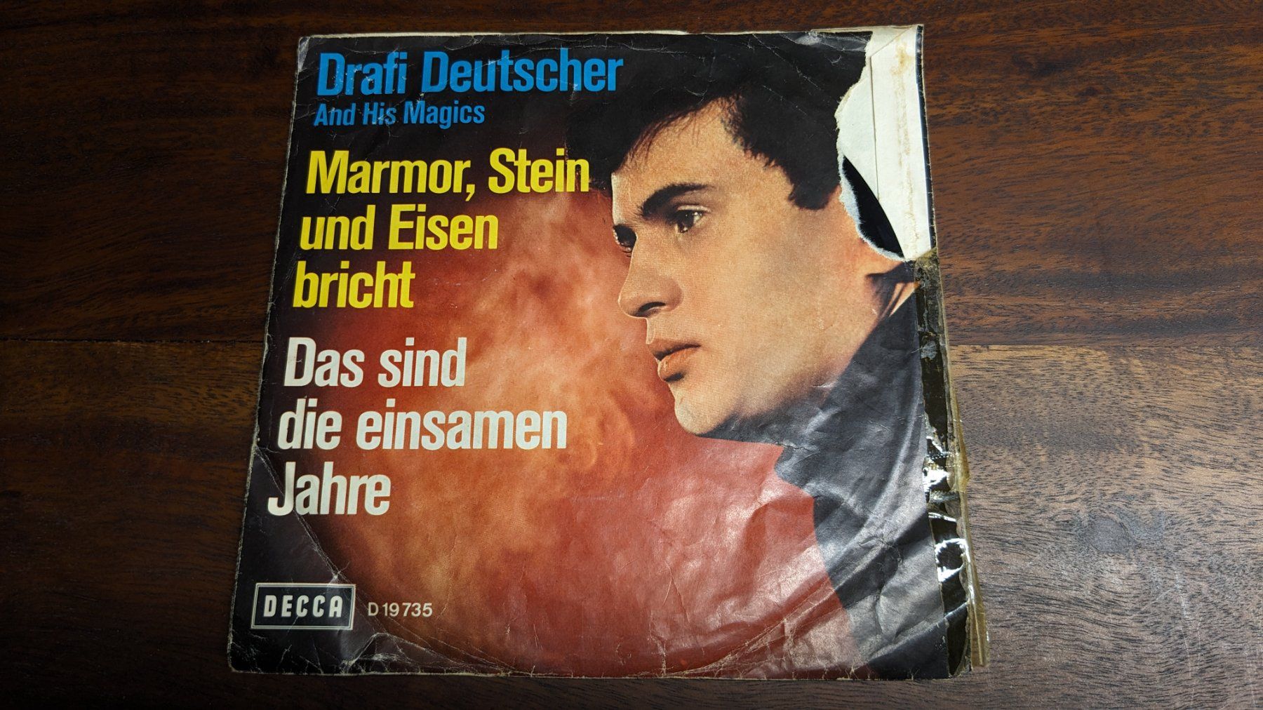 Dischi in vinile: Drafi Deutscher - Marmor, Stein und Eisen bricht, Single 7" – Usato da Menziken venduto da mame18 1
