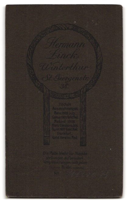Fotografie & Manifesti: Fotografie Hermann Linck, Winterthur, St – Usato da Berlin venduto da bartko-reher 1