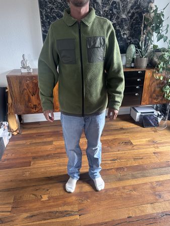 Amada Flecejacke Grösse M grün
