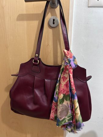 SALE Patricia Nash Leather Handbag & Scarf