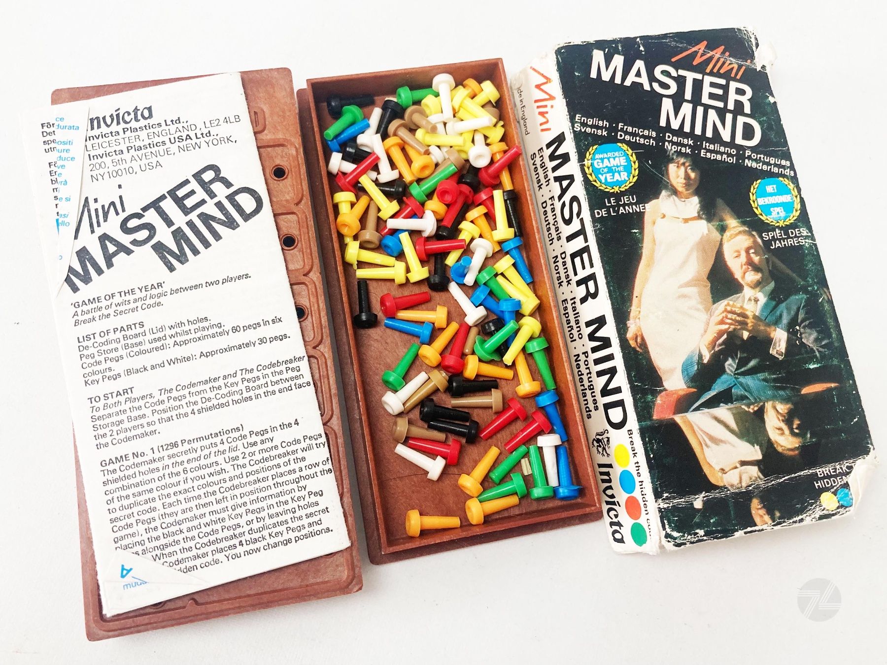 Invicta Spiele: Mastermind Mini Master Mind Vintage 70s Logik Puzzle – Gebraucht aus Wetzikon ZH von cyan74 1