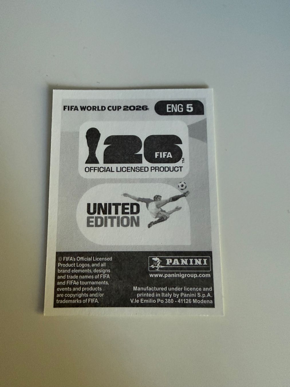 Panini Carte collezionabili: Carte panini 2026 - ENG 5 – Nuovo (secondo la descrizione) da La Neuveville venduto da Ibo2300 1