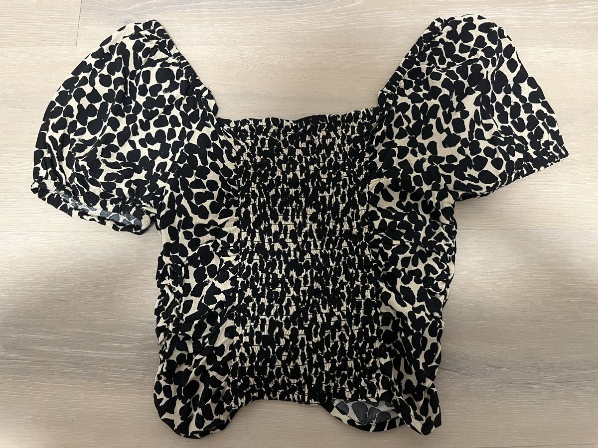 H&M Camicette: Kurzarmbluse Leoprint XS neu – Nuovo (secondo la descrizione) da Birrwil venduto da vanyboo 1