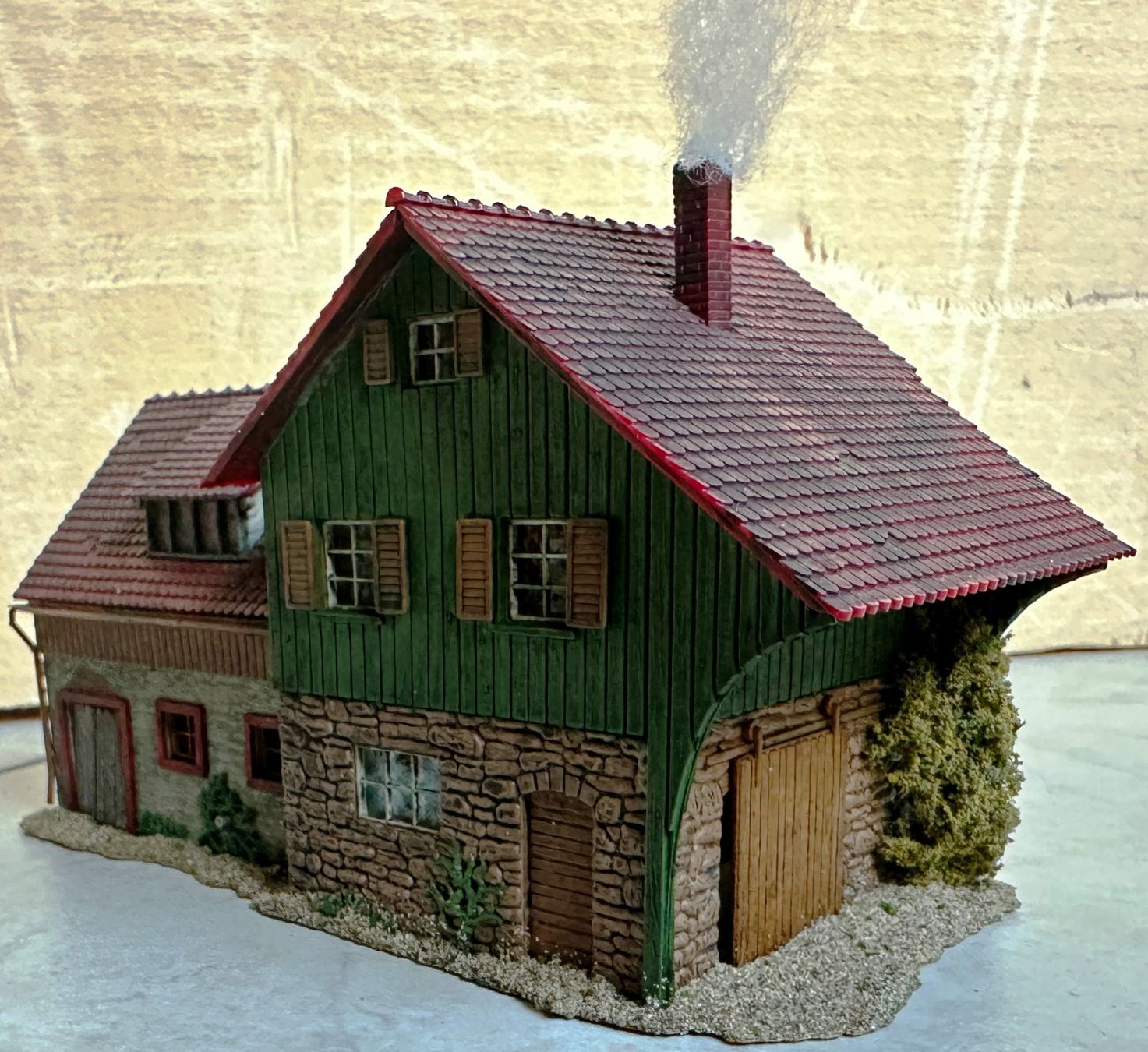 Faller Modellini di ferrovie: Bauernhof mit Stall - Spur HO! – Nuovo e nell'imballaggio originale da Steffisburg venduto da Calceolaria 2