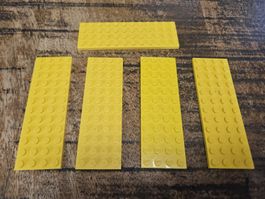 lego 3029 lot de 5 pièces Yellow Plate 4 x 12