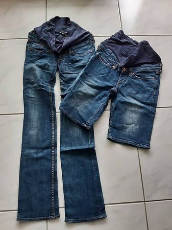 1x Umstandshose / Jeans / Schwangerschaftsshorts Gr. 34 / XS