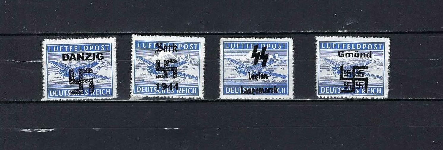 Tutti i francobolli: Luftfeldpost mit Aufdruck ** – Nuovo e nell'imballaggio originale da Lindau venduto da Rickie123