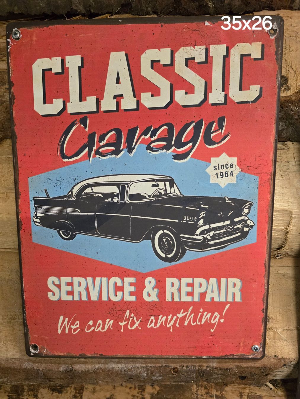 Insegne: Blechschild Classic Garage US CAR – Usato da Leimbach AG venduto da Vogelspinne 1