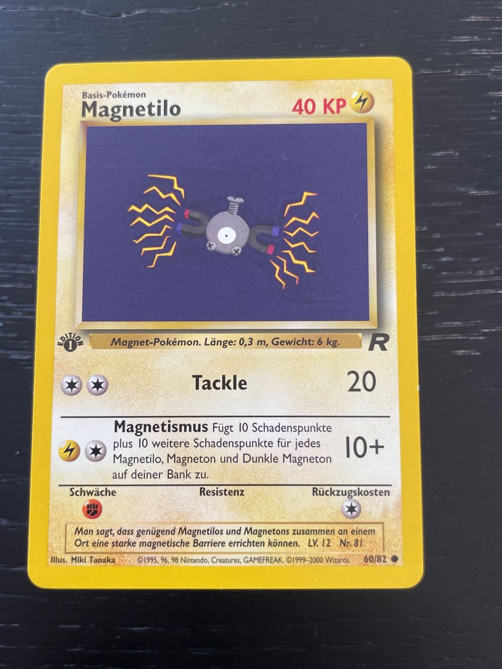 Pokémon Sammelbilder & Trading cards: Pokemon Magnetilo 60/82 team rocket 1. edition – Gebraucht aus Hugelshofen von Suimosa