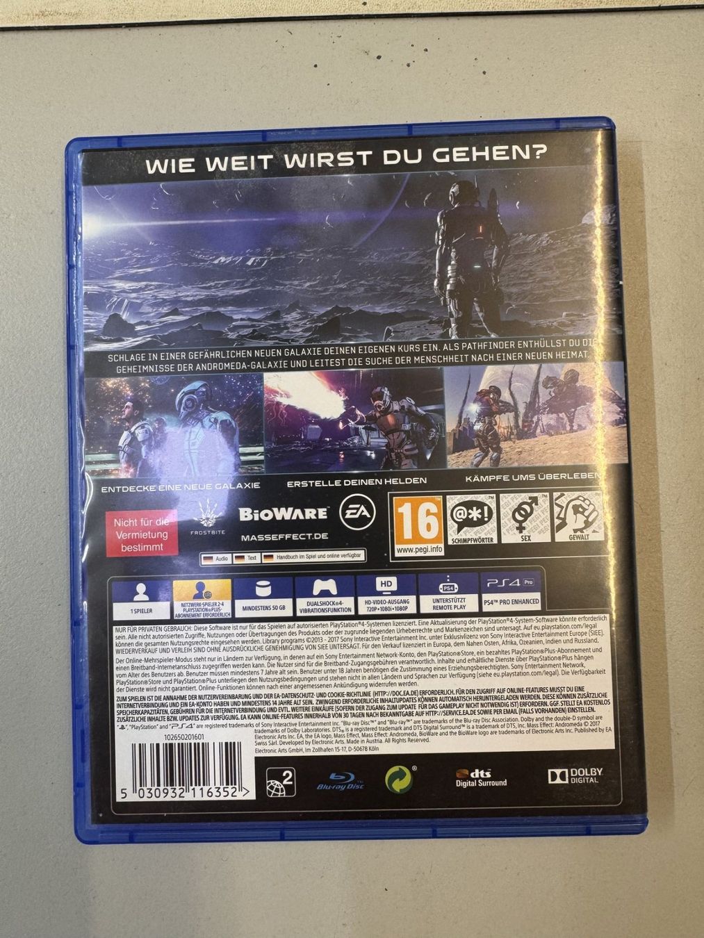 Sony Giochi: PS4 Spiel Mass Effect Andromeda – Usato da Roggliswil venduto da wipix 1