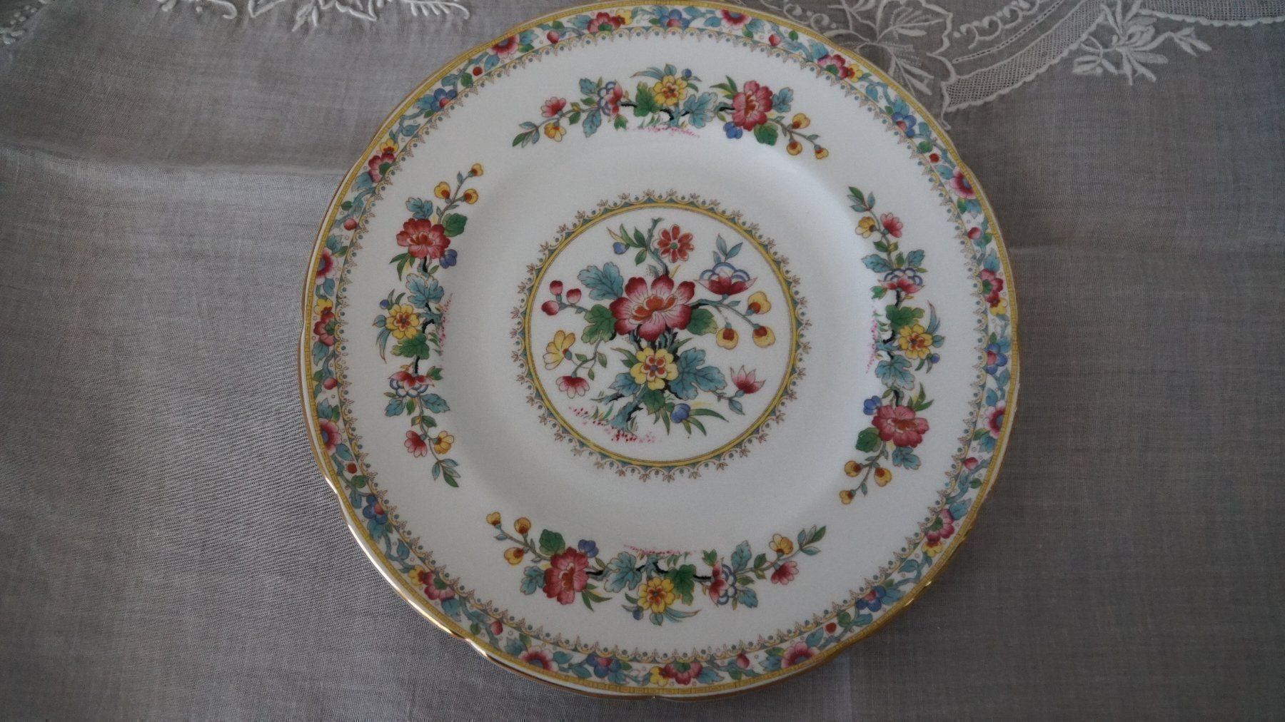 Set di piatti: Kaffe/Teeset Ming Rose Goldrand 38 Teile – Usato da Bern venduto da Antikbatik 8