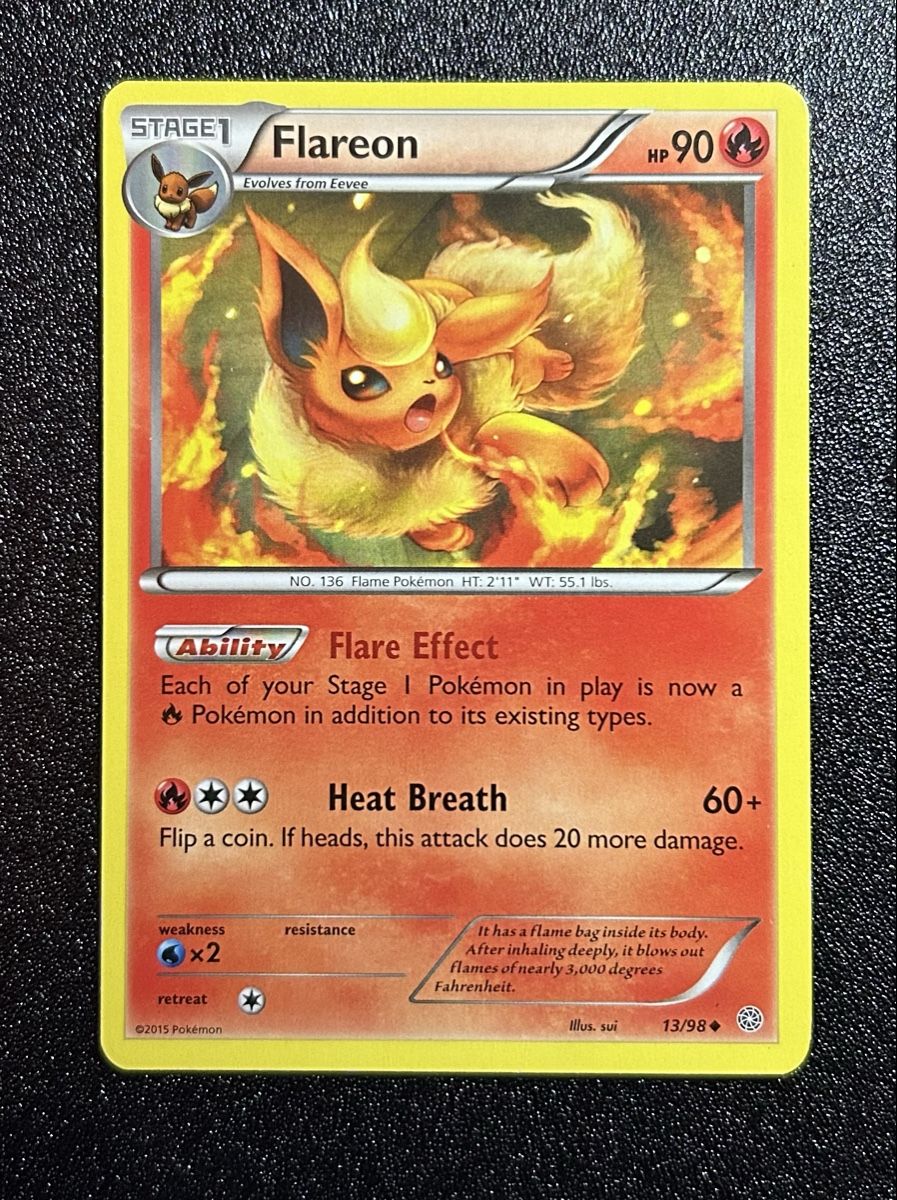 Pokémon Carte collezionabili: Flareon (AOR 13) EN – Nuovo (secondo la descrizione) da Diepoldsau venduto da Swiss.CLT