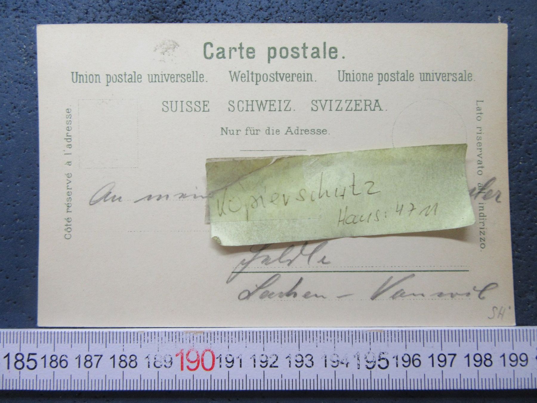 Cartoline postali: SCHAFFHAUSEN BASHNHOFSTRASSE 1904 AK SH – Usato da Ettingen venduto da Hausi4711 2