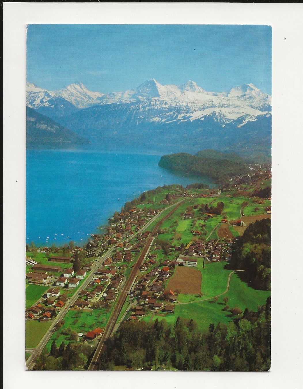 Ansichtskarten: AK 1986 Einigen-Gwattstutz am Thunersee – Gebraucht aus Greifensee von 315WDO