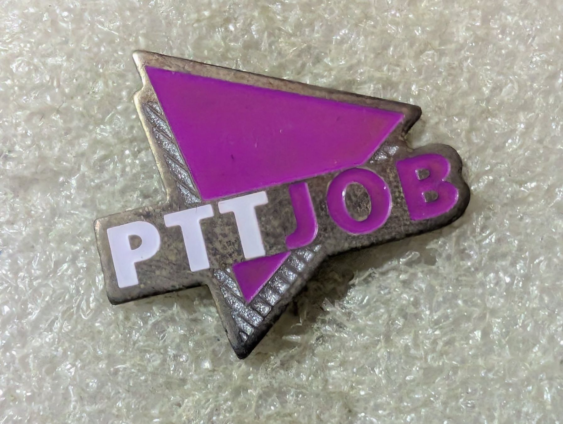 Placchette & Badge: Ansteckpin 97: PTT Job – Usato da Oppligen venduto da Pin-Fall-Shop