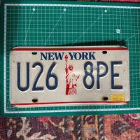 New York City USA Nummernschild Plate U26 8PE