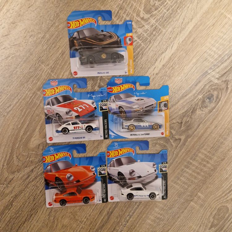 Lotto 5 Set Ruote Hot Wheels 1/64 Grigie Rasate 10mm - Gomme In Gomma - Foto 2