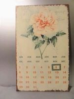 ❗Jetzt = 12.- Fr.!❗toller Shabby Chic, BLECH Jahres Kalender