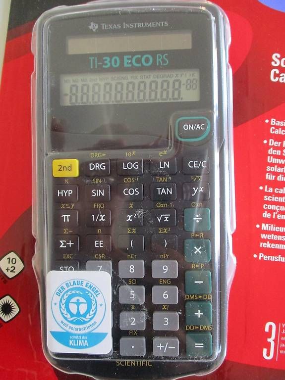 Calcolatrici tascabili: Taschenrechner TI-30 ECO RS – Usato da Basel venduto da exakt-neutral 1