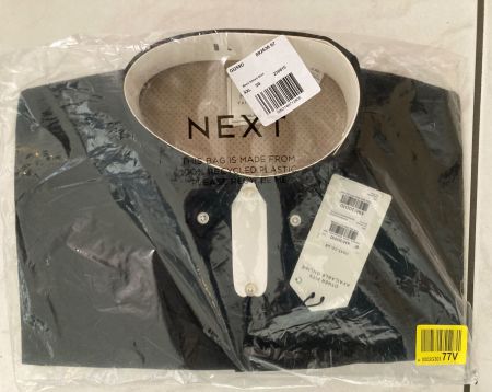 Neu Next EASY IRON OXFORD REGULAR FIT SINGLE CUFF black XXL