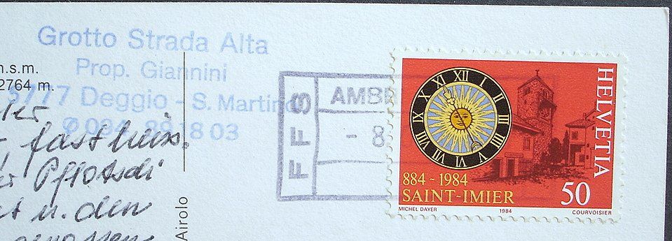 Ansichtskarten: AMBRI con Quinto, Deggio e Pécian - Stempel Bahn und Grotto – Gebraucht aus Jona von philajona 1