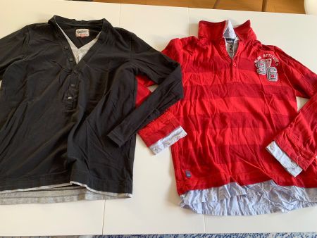 2 super schöne Longsleeve Poloshirts Gr. 164