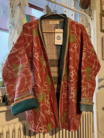 Vintage Patchwork Kantha Jacket – Handmade & Unique  