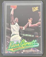 NBA Kevin Garnett 1996 Ultra Gold Parallel 2nd Year Card