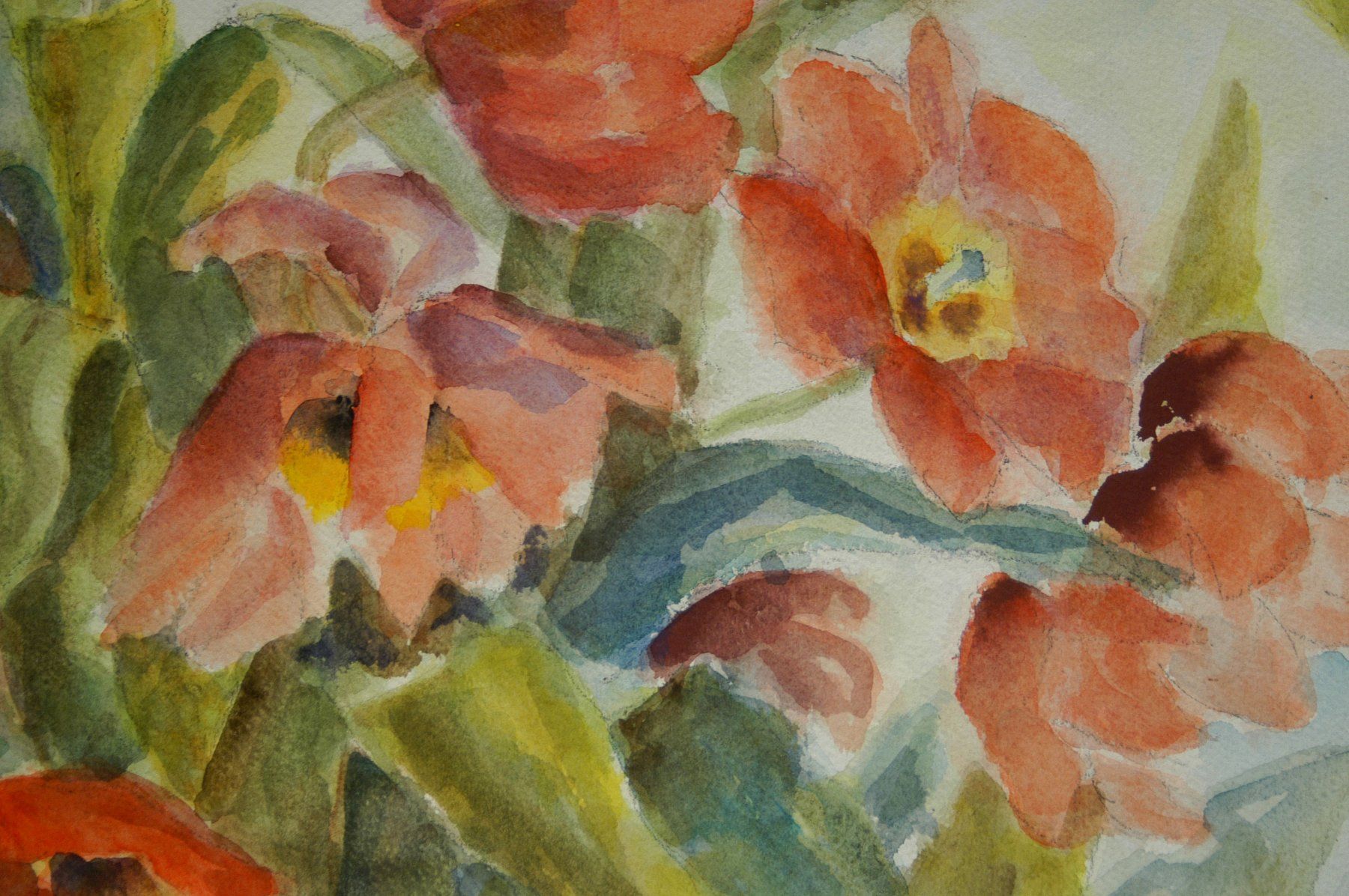 Dipinti: Blumenstilleben Aquarell signiert – Usato da Herisau venduto da Wisen 3