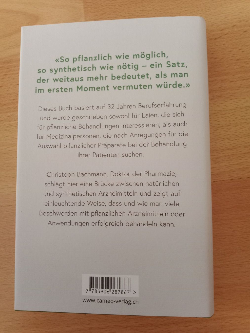 Libri: Christoph Bachmann Phytotherapie Komplementärmedizin – Usato da Wangen b. Olten venduto da EmilythestrangeX 1