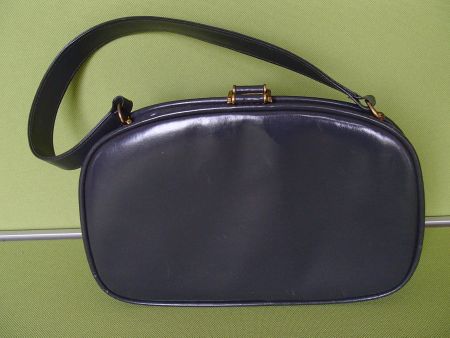 graue 50thies eine Seite Leder/Wildleder Handtasche