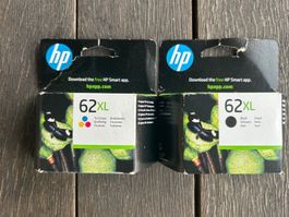 HP 62 XL Druckerpatrone schwarz und HP 62 XL Tri-Colour NEU