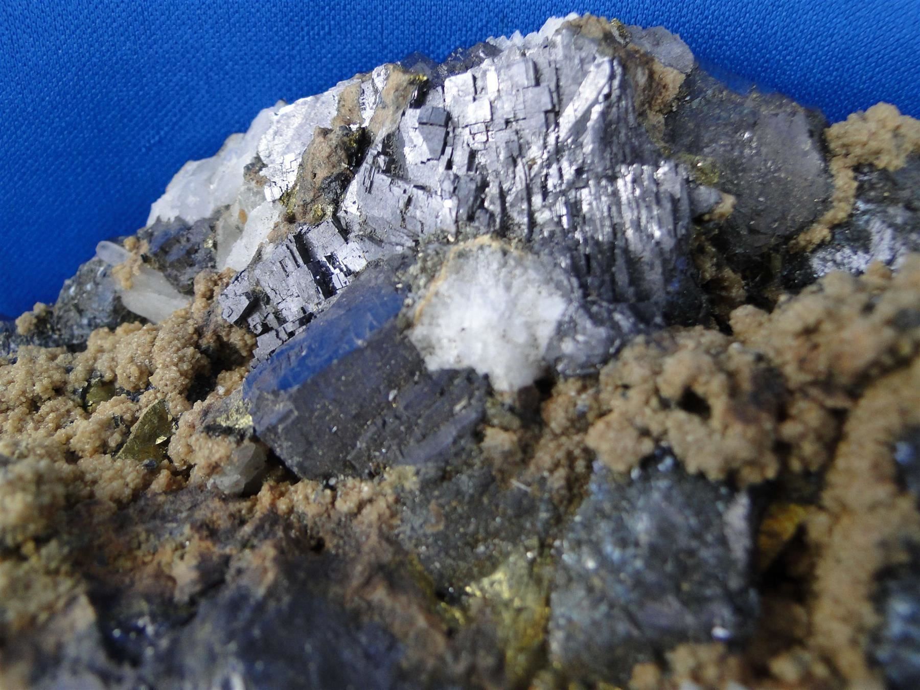 Minerali & Pietre curative: Semseyit auf Galena mit Quartz – Usato da Schinznach Bad venduto da Demerald 2