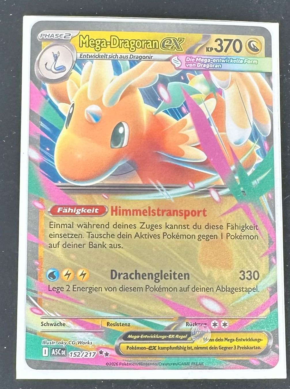 Pokémon Sammelbilder & Trading cards: Mega-Dragoran ex 152/217 Deutsch Pokémon – Neu (gemäss Beschreibung) aus Dübendorf von TrimTrend 1
