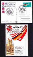 1993_Gemeinschaftsausgabe CH-D-A_BERLIN +WIBRA’93 SRV_FDC !