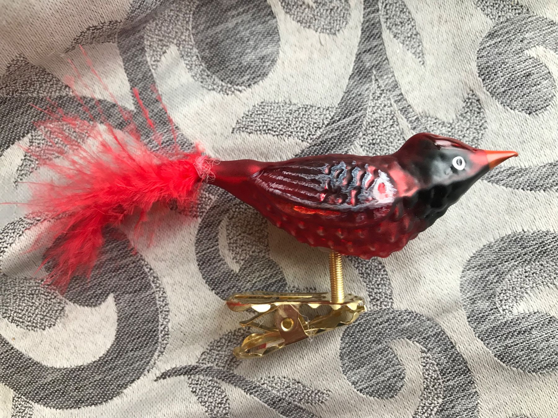Alle Dekorationen: Kleiner Roter Kardinal Vogel Christbaumschmuck – Neu und originalverpackt aus Alpnach Dorf von marvo