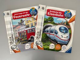 Tiptoi Feuerwehr&Eisenbahn entdecken neuwertig Interaktiv