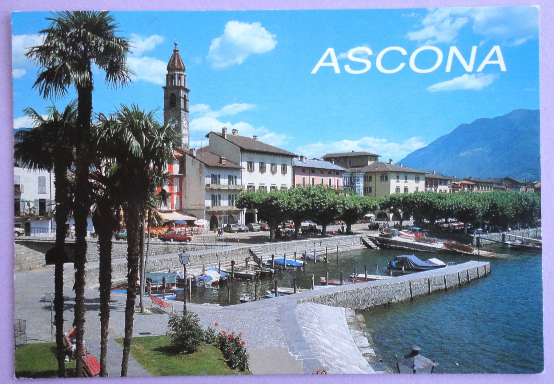 Cartoline postali: Ascona e il porto – Usato da Fétigny venduto da Billy2miny