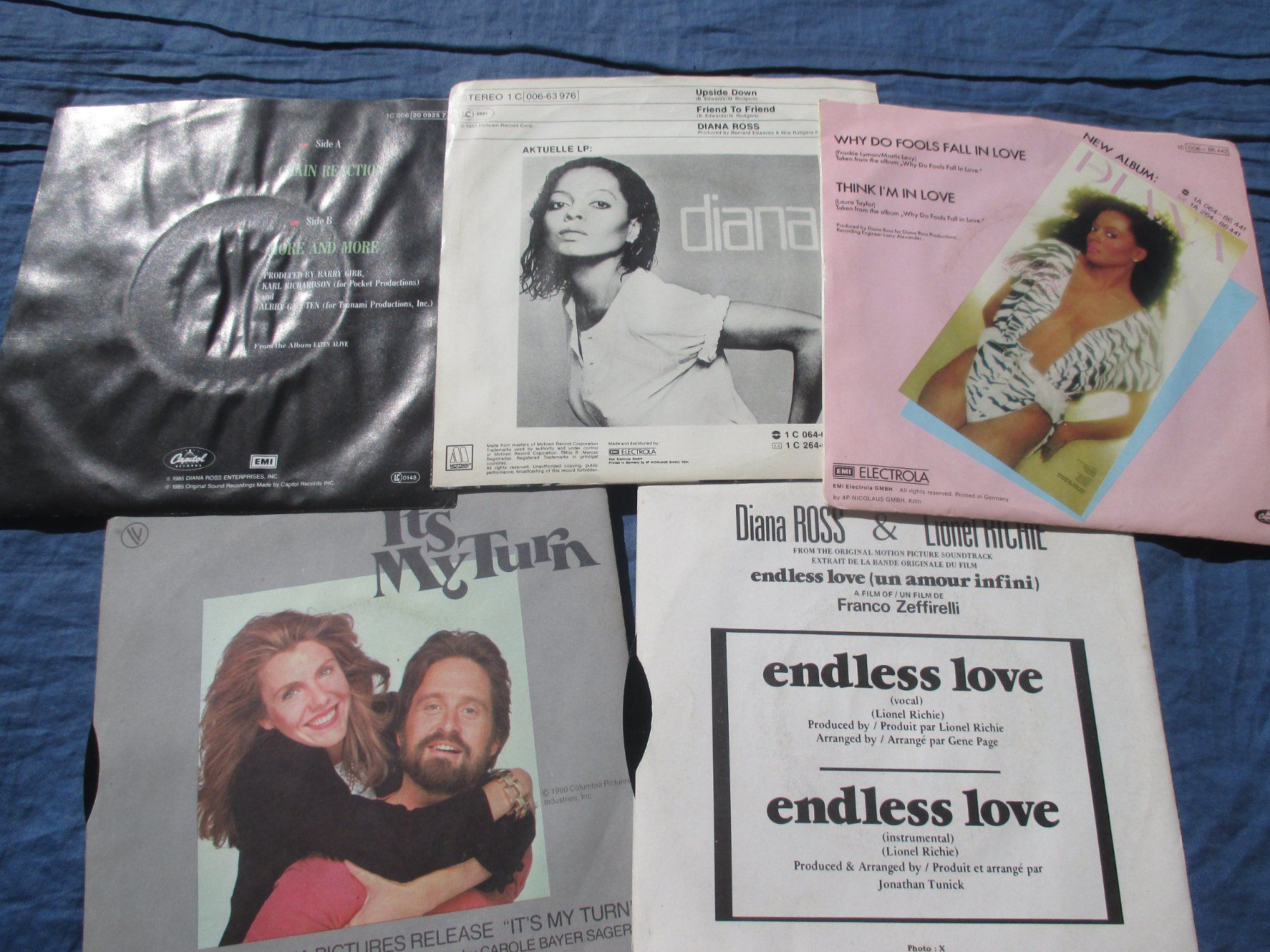 Vinyles: lot de 5 disques Diana Ross – D'occasion à Colombier NE par Nevenma 1
