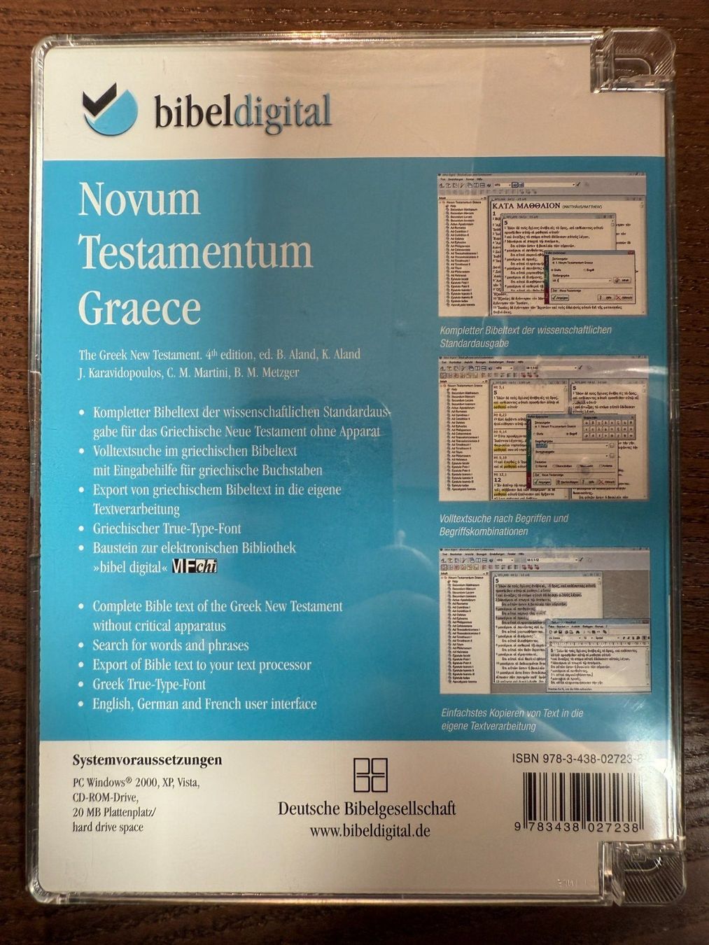 Alle DVDs: BibelDigital - Text des Griechischen Neuen Testaments – Gebraucht aus Zürich von FilmFreunde 1