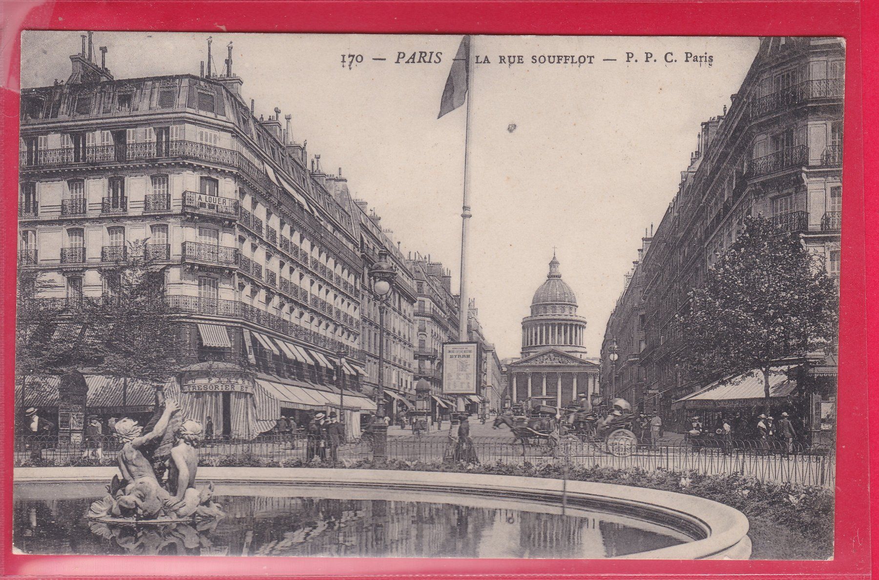Cartoline postali: PARIS, LA RUE SOUFFLOT – Usato da Oberrieden venduto da Gebirgsstelze