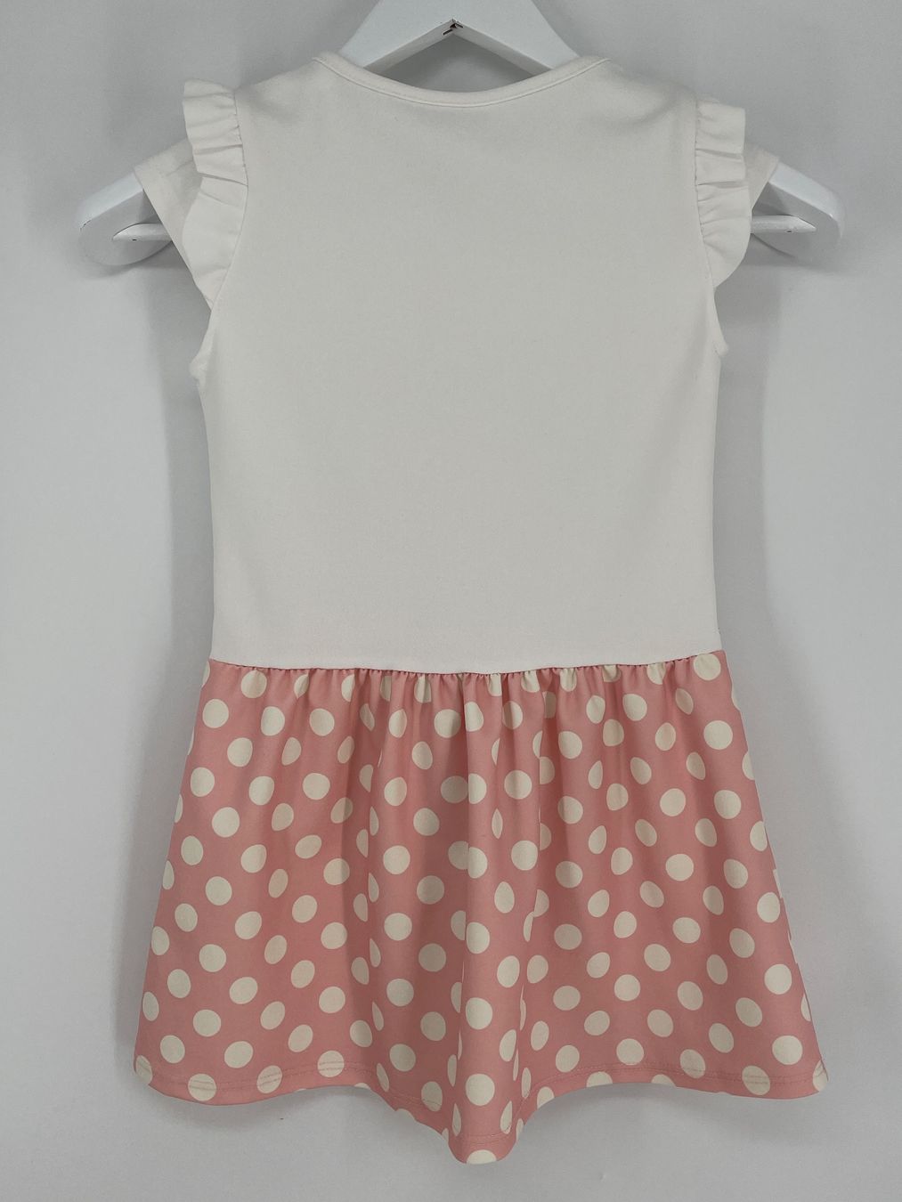 Vestiti & Gonne: Mädchen Kleid Gr. 128 gepunktet rosa – Usato da Auenstein venduto da moin. 1