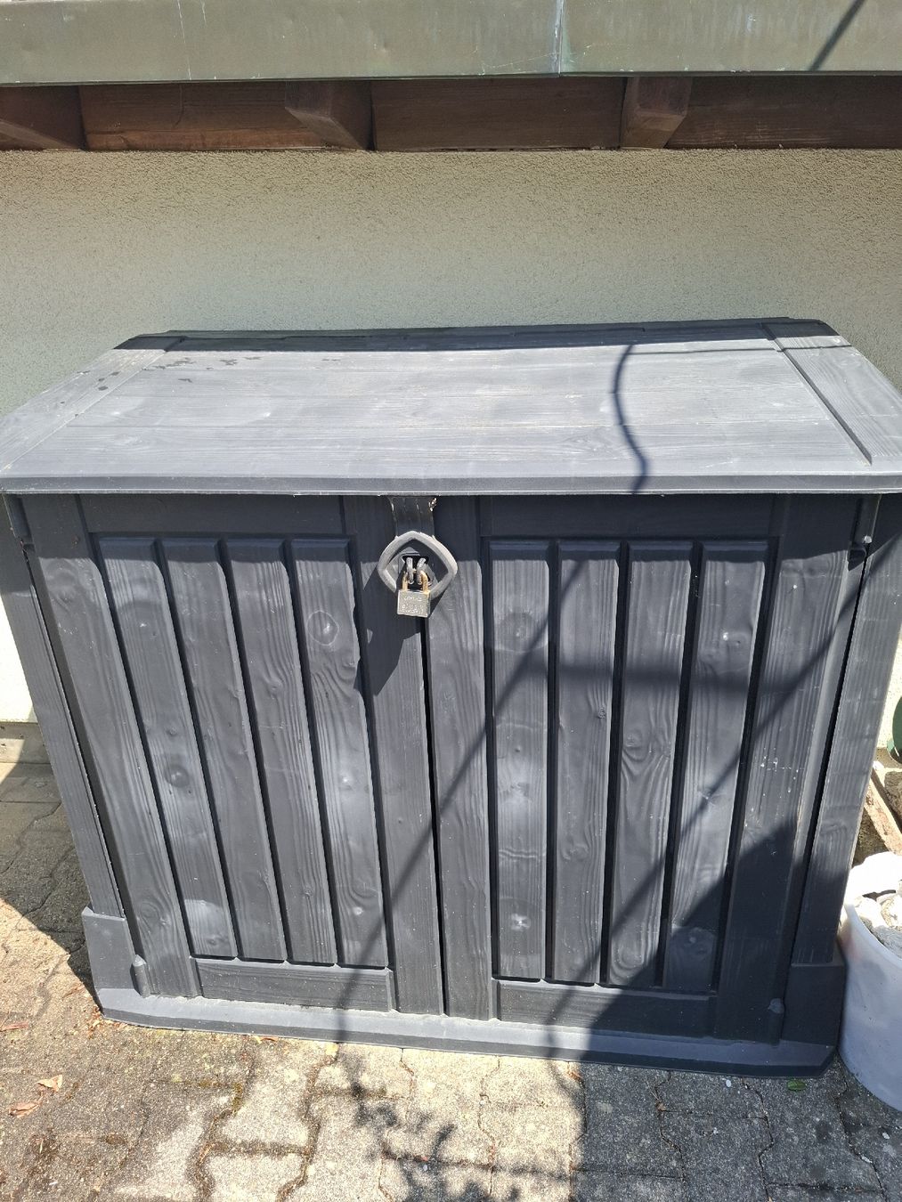 Auflagenboxen: Gartenbox Aufbewahrungsbox dunkelgrau – Gebraucht aus Stein AG von Benedetta1 1