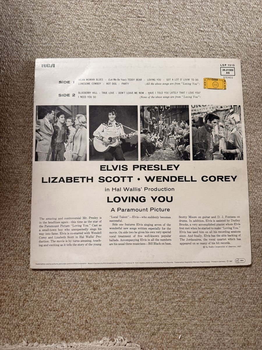 Dischi in vinile: Elvis Presley - Loving You Schallplatte – Usato da Pfaffhausen venduto da Beli94 1